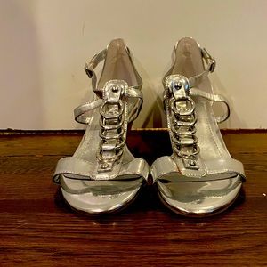 BCbGeneration silver sandals, never worn